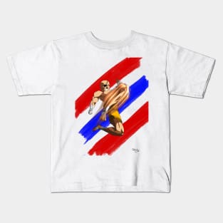 Tiger knee Kids T-Shirt